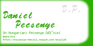 daniel pecsenye business card